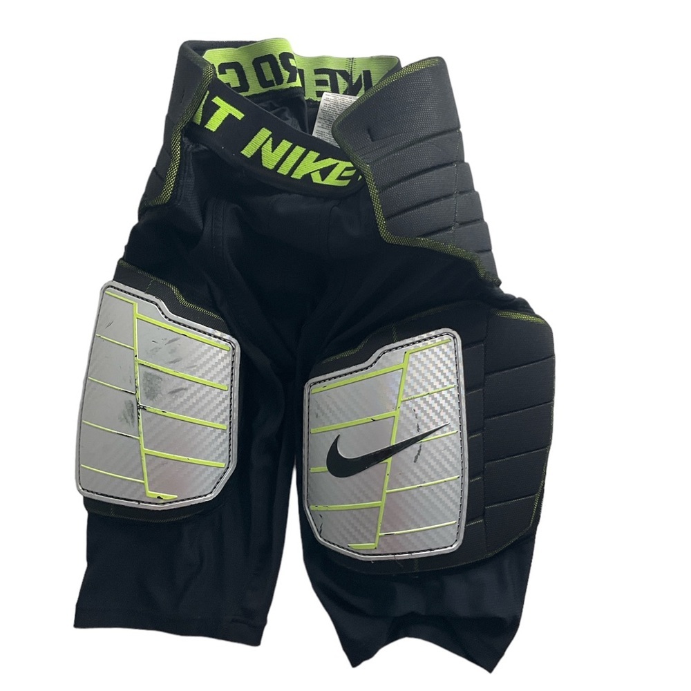 Nike Pro Combat Youth L Hyperstrong Hard 5 Plate Football Girdle Pants Black